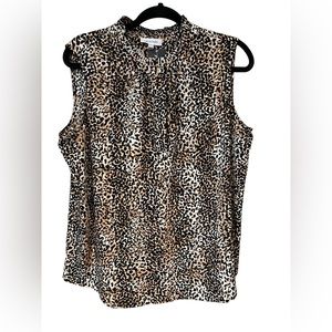 Calvin Klein Animal print top. NWT